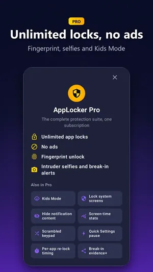 AppLocker Pro: unlimited locks, no ads